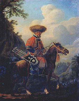 А.О. Орловский. Киргиз на лошади