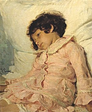 Портрет Нади Репиной. 1881 г.