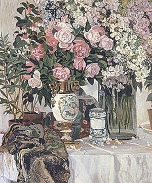 А.Я. Головин. Розы и фарфор