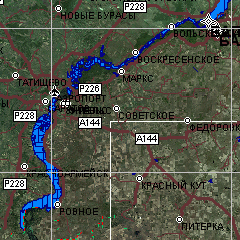 GPS карта Саратовской области